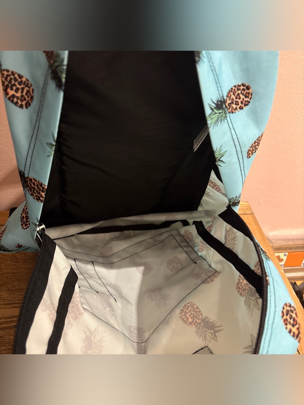 Jansport Backpack Crosstown Leopard Pineapple Student Travel - Picture 7 of 7